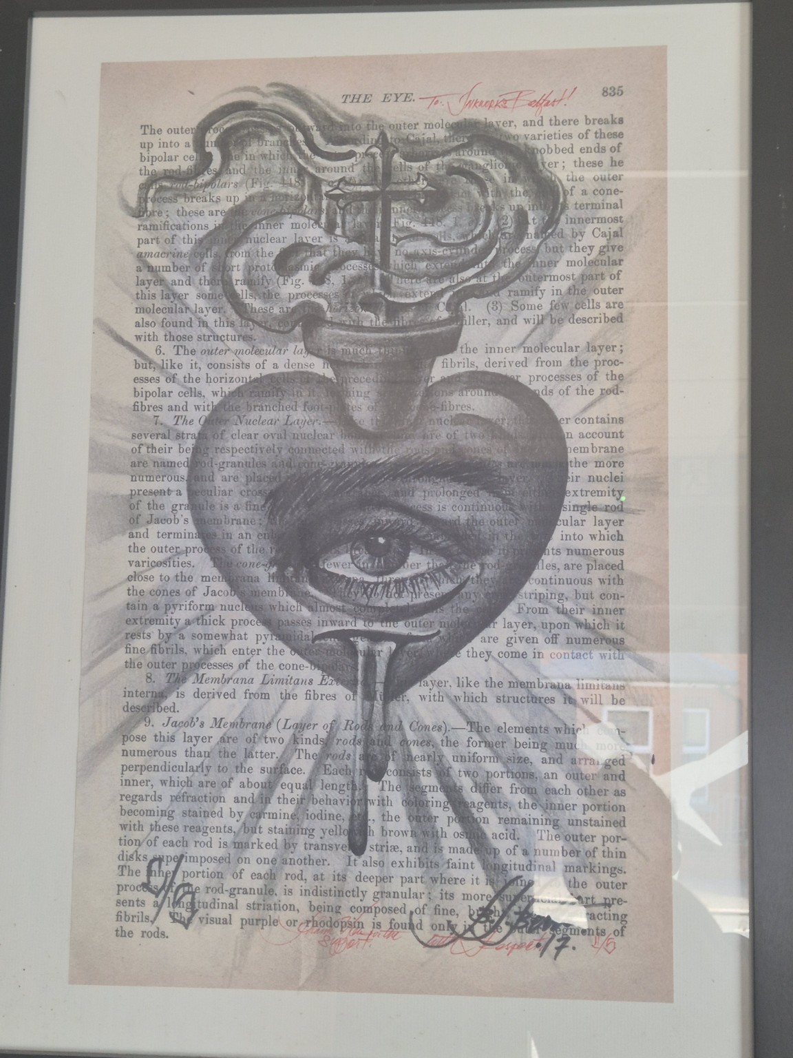 Framed tattoo artwork